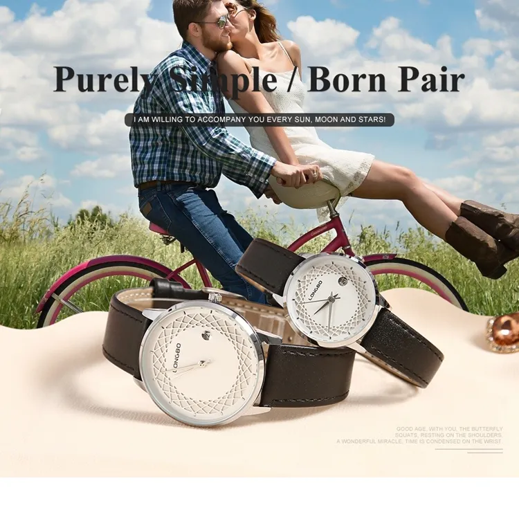 LONGBO Couple Watch 7355