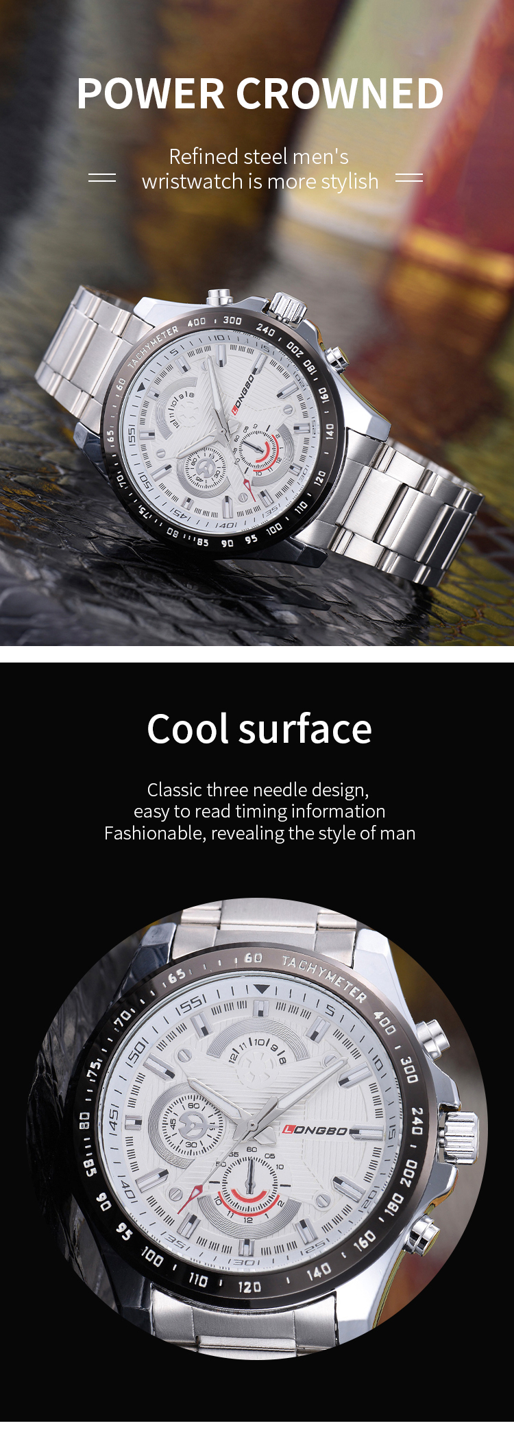 LONGBO Men's Watch 8650