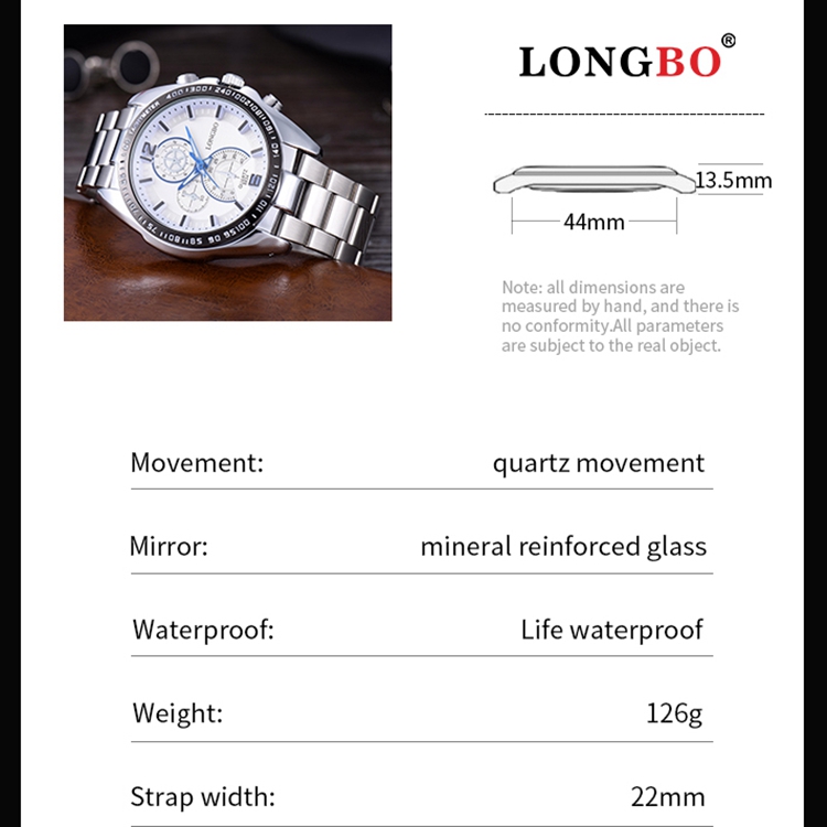 LONGBO Men's Watch 8834